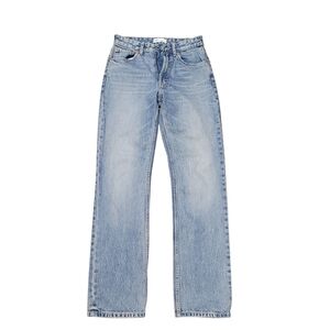 Zara Women's Straight Leg Jeans - Light Blue